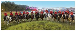 Line up of Mounted Patrol Officers